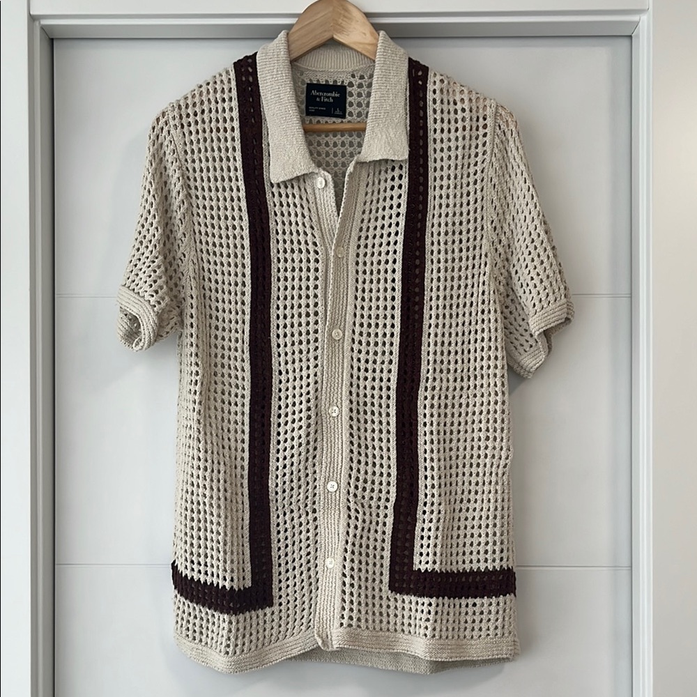 Abercrombie & Fitch Cream Knit Top